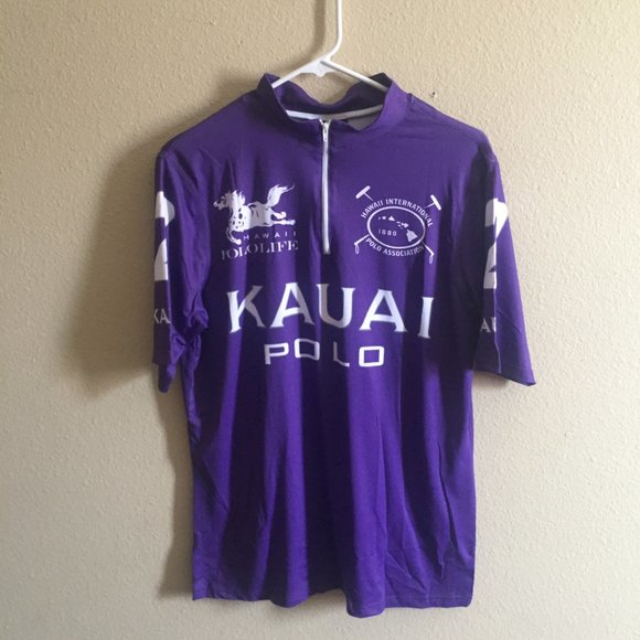 White  Hawaii Hybrid Polo Jersey Tops - Picture 14 of 16